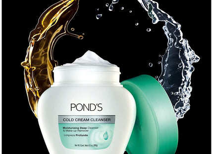 Ponds Moisturizing Deep Cold Cream, Makeup Remover Deep Cleanser, 9.5 Ounce (Pack Of 24)