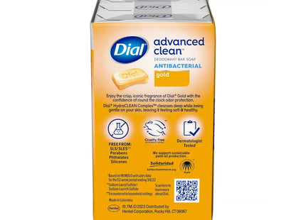 Dial Antibacterial Deodorant Healthy Skin Clean Bar Soap, Gold 4 Ounce 3 Bars each (Pack Of 12)