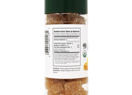 Badia Organic Crystallized Ginger, Dark Golden, Great for baking, as a salad topping, 10 Ounce, (Pack Of 6)