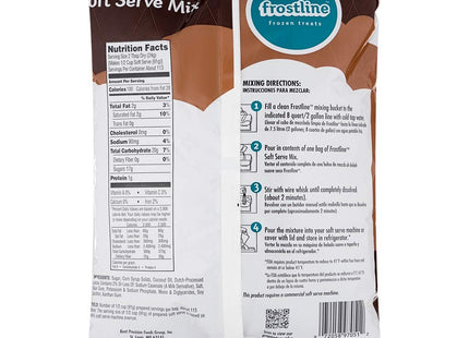 Frostline Chocolate Soft Serve Mix, Fat Free, Gluten Free, Lactose Free, Kosher-Dairy 6 Pound Bag (Pack Of 1)