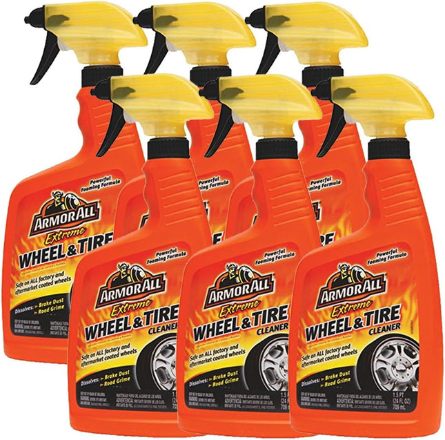 Armor All Extreme Wheel and Tire Cleaner , Car Wheel Cleaner Spray, 24 Fl Oz (Pack Of 6)