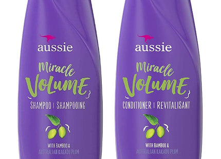 Aussie For Fine Hair, Paraben-free, W/Plum & Bamboo, Miracle Volume Shampoo, 12.1 Ounce (Pack Of 1)