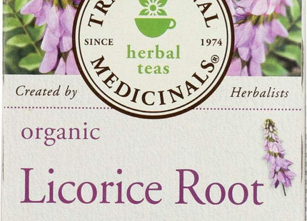 Traditional Medicinals Organic Licorice Root, Caffeine Free, Herbal Tea, 16 Count (Pack Of 24)