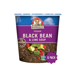 Dr McDougalls Right Foods Black Bean and Lime Big Cup Noodles Soup, 3.4 Ounce (Pack Of 6)