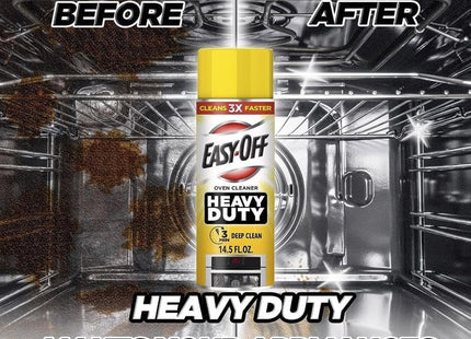 Easy-Off Heavy Duty Oven Cleaner Spray, Regular Scent, Removes Grease, 14.5 ounce (Pack Of 2)