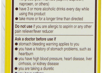 Genuine Bayer Aspirin Pain Reliever Fever Reducer 325mg Coated Tablets 24 Ct (Pack Of 12)