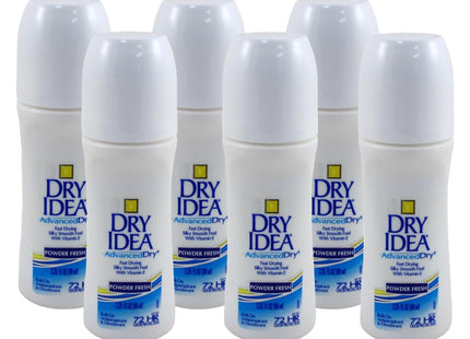 Dry Idea Anti-Perspirant Deodorant, 72-Hour Odor Protection. Roll On Advanced Dry Powder Fresh, 3.25 Ounces (Pack Of 6)