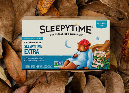 Celestial Seasonings Sleepytime Extra Well Tea, Caffeine Free Herbal Tea Bags, 20 Count (Pack Of 1)