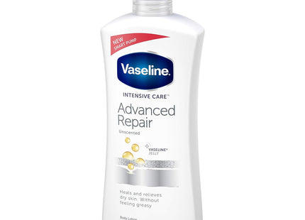 Vaseline Intensive Care Advanced Repair Moisture, All Skin, Pump Body Lotion, Fragrance Free, 20.3 fl Ounce (Pack Of 7)