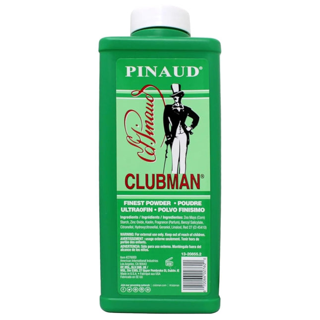 Clubman Pinaud Finest Powder in Flesh, Classic Deodorizing Powder for Men, Talc Talco Ultra-Fin Powder, 9 Ounce (Pack Of 4)