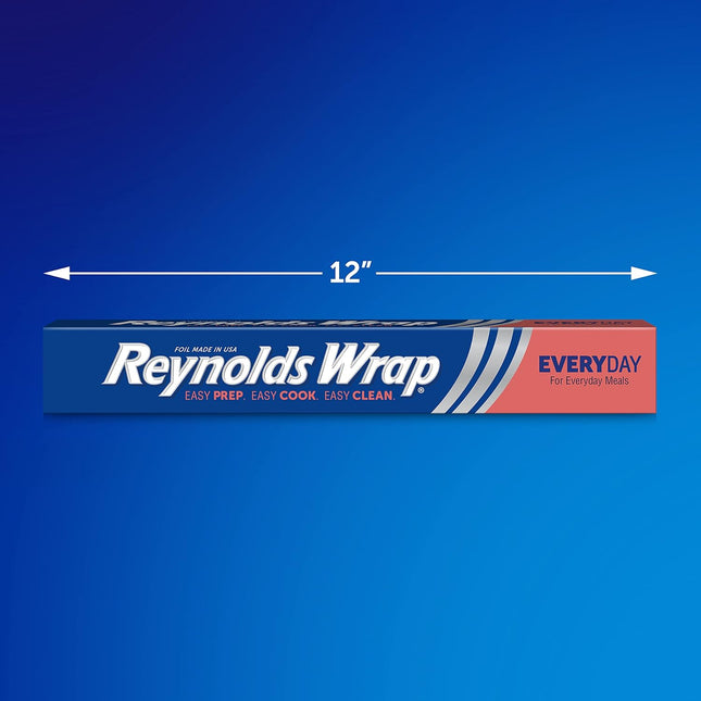 Reynolds Food wrap Aluminum Foil, Standard 12 Inch, 30 Square Feet Box (Pack Of 2)