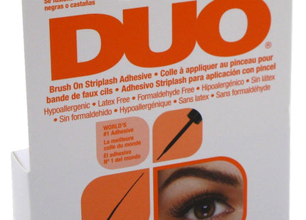 Duo Eye Lash Glue Brush-On Strip lash Adhesive, Dark Tone Eyelash, 0.18 Ounce (Pack Of 12)