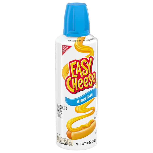 Nabisco Kraft Easy Cheese American Pasteurized Cheese Snack, 8 Ounce (Pack Of 6)