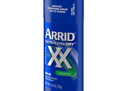 Arrid XX Extra Extra Dry, Solid Antiperspirant Deodorant, for Unisex, Unscented 2.6 Ounce (Pack Of 5)