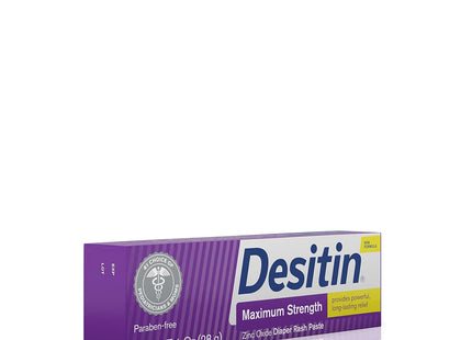 Desitin Diaper Rash Ointment Maximum Strength Original Zinc Oxide Paste 1 Oz (Pack Of 1)