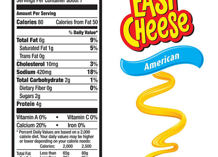 Nabisco Kraft Easy Cheese American Pasteurized Cheese Snack, 8 Ounce (Pack Of 12)