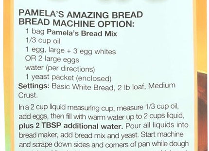 Pamela's Wheat-Free Gluten-Free and Non-Dairy, Bread Mix, 19 Ounce (Pack Of 3)