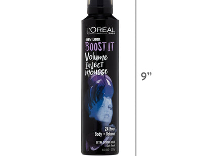 L'Oreal Paris HairCare, Advanced Hairstyle Boost, It Volume Inject Mousse HairSpray, 8.3 Ounce (Pack Of 3)