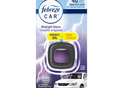 Febreze Car Air Freshener Vent Clip, Odor Eliminator Scent, Midnight Storm, 0.06 ounce (Pack Of 2)