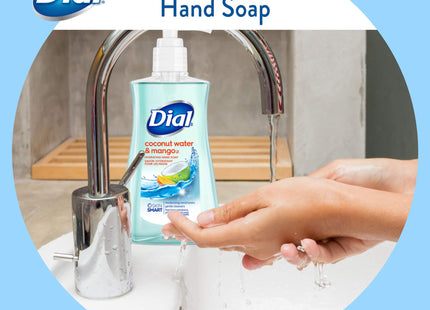 Dial Antimicrobial Liquid Hand Soap, Coconut Water & Mango, Pump Bottle, 7.5 fl Ounce (Pack Of 2)