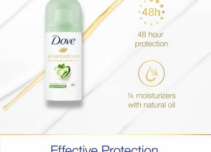 Dove Advanced Care Antiperspirant & Deodorant Dry Spray, Cool Essentials, Travel Size, 1 Ounce (Pack Of 3)