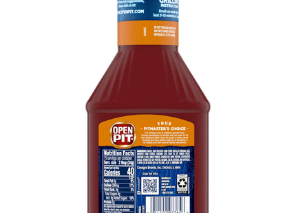 Open Pit Blue Label, Original grilling recipes, Barbecue Sauce, Special Blend Of Spices And Tanginess, 18 Ounce (Pack Of 6)