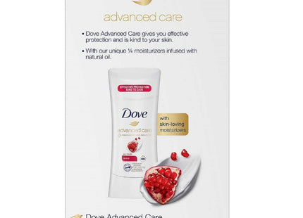 Dove Advanced Care, Antiperspirant Deodorant Stick, Pro-Ceramide, Nutrium Moisture, Revive 2.6 Oz (Pack Of 4)