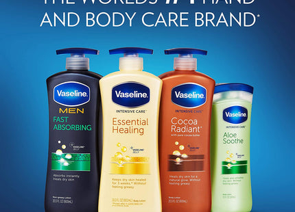 Vaseline Intensive Care Radiant Moisturizer Non Greasy Spray Body Lotion, Cocoa, 6.5 fl oz (Pack Of 8)