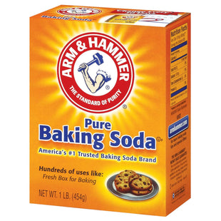 Arm & Hammer Pure Baking Soda, For Baking, Cleaning & Deodorizing, 16 Ounce (Pack Of 24)