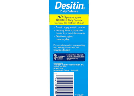 Desitin Daily Defense Baby Diaper Rash Cream Travel Size 2 oz (Pack Of 4)