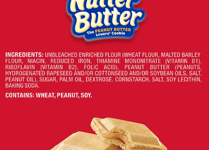 NABISCO Nutter Butter, Peanut Butter Creamy Wafer Cookies, Crunchy Cookies With Smooth Creamy Filling, 10.5 Oz (Pack Of 6)