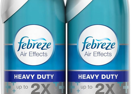 Febreze AIR Effects Air Freshener, Handheld Aerosol, Odor-Eliminating, Heavy Duty Crisp Clean, 8.8 oz (Pack Of 3)