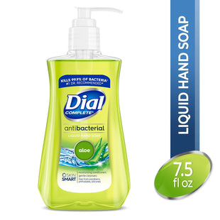 Dial Antibacterial Liquid Hand Soap, Soothing Aloe, With Moisturizer, Pump Bottle, 7.5 Ounce (Pack Of 1)