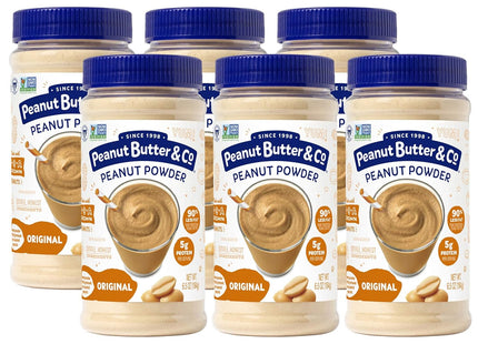 Peanut Butter & Co Peanut Butter, Non-GMO, Project Verified, Gluten Free, Original Mighty Peanut Powder, 6.5 Ounce (Pack Of 12)