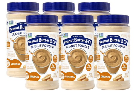 Peanut Butter & Co Peanut Butter, Non-GMO, Project Verified, Gluten Free, Original Mighty Peanut Powder, 6.5 Ounce (Pack Of 6)