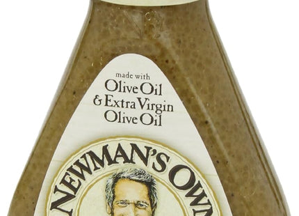 Newman's Own Olive Oil & Vinegar Salad Dressing, No Artificial Flavors And Preservatives, 16 Ounce (Pack Of 12)