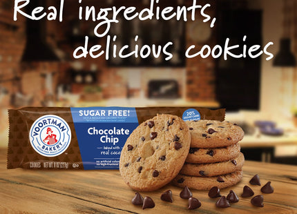 Voortman Bakery, Sugar Free, Chocolate Chip Cookies, Crispy, Crunchy, 8 Ounce (Pack Of 24)