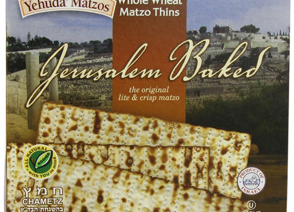 Yehuda Matzo Thins Matzo Thins Whole Wheat, Jerusalem Baked, Thin, Crisp & Delicious, 10.5-Ounce (Pack Of 2)