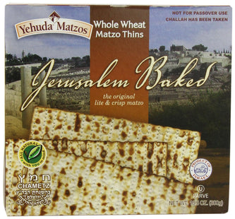 Yehuda Matzo Thins Matzo Thins Whole Wheat, Jerusalem Baked, Thin, Crisp & Delicious, 10.5-Ounce (Pack Of 2)