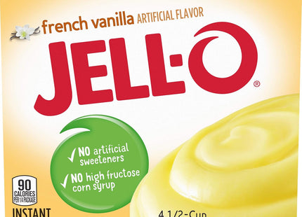 Jell-O Artificial Flavored, Instant Pudding and Pie Filling Mix, French Vanilla, 3.4 Ounce (Pack Of 8)