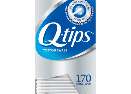 Q-Tips Flexible Cotton Swabs, For Home First Aid and Beauty, 100% Cotton, 170 Count (Pack Of 1)