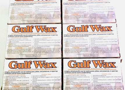 Gulf wax Misc Canning Candle, Household Paraffin Wax, For Canning & Candle making, 16 Ounce (Pack Of 12)