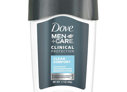 Dove Men+Care Clinical Protection Antiperspirant & Deodorant Stick, Sweat and Odor Protection, Clean Comfort, 1.7 Ounce (Pack Of 12)