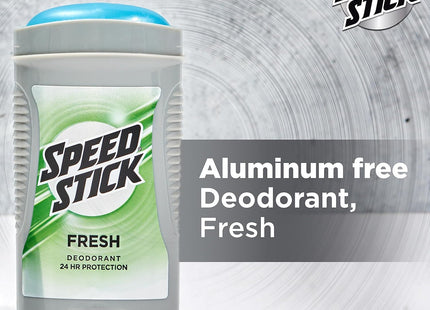 Speed Stick Mennen, Active Fresh Deodorant Stick, All Day Fresh, Aluminum-Free, 3 Ounce (Pack Of 1)