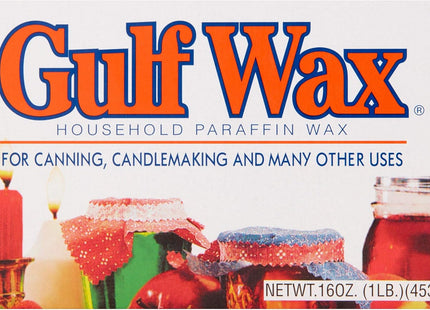 Gulf wax Misc Canning Candle, Household Paraffin Wax, For Canning & Candle making, 16 Ounce (Pack Of 12)