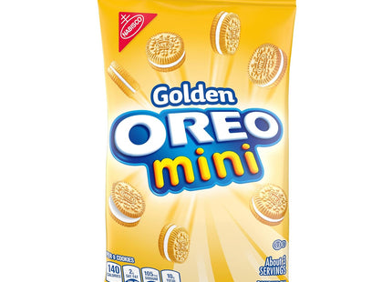 Nabisco OREO Mini Golden Sandwich Cookies, Vanilla Flavor, 3 Ounce (Pack Of 24)