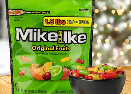 Mike and Ike Original Assorted flavors Fruits Chewy Candy, Classic treat, Theater Box, 5 Ounce (Pack Of 8)