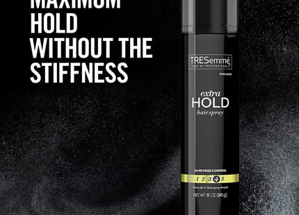 TRESemme Tres Two Extra Hold, Frizz Control Hairspray, Aerosol, 11 Ounce (Pack Of 24)