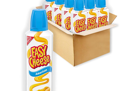 Nabisco Kraft Easy Cheese American Pasteurized Cheese Snack, 8 Ounce (Pack Of 12)