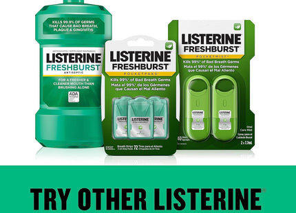 Listerine Pocketpaks, Fresh Breath Strips, Kills Bad Breath Germs, Freshburst Spearmint Flavor, 24-Strip (Pack Of 1)